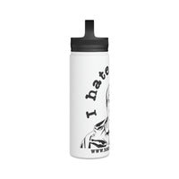 Austin Hates Fishing Stainless Steel Water Bottle