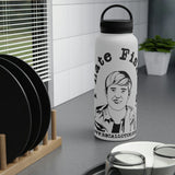 Austin Hates Fishing Stainless Steel Water Bottle