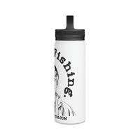 Austin Hates Fishing Stainless Steel Water Bottle