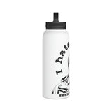 Austin Hates Fishing Stainless Steel Water Bottle