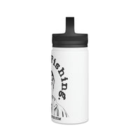 Austin Hates Fishing Stainless Steel Water Bottle